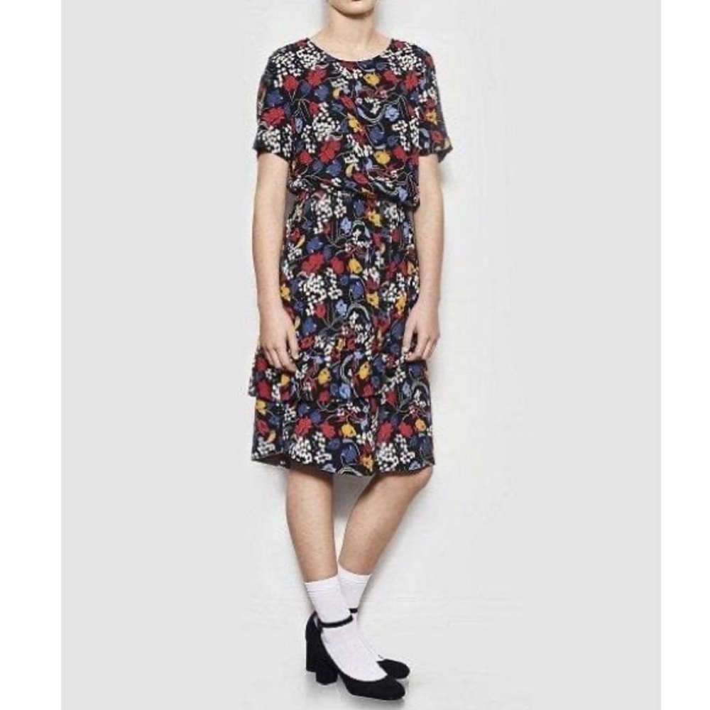 JUST floral midi dress
